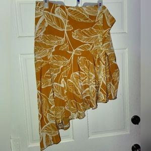 Shein curve, 4XL, asymmetrical flowy skirt with side zipper